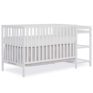 Dream On Me Synergy 4-in-1 Convertible Crib And Changer in White. View a larger version of this product image.