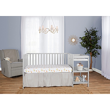 Dream On Me Synergy 4-in-1 Convertible Crib And Changer in Pebble Grey. View a larger version of this product image.