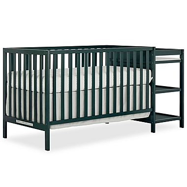 Dream On Me Synergy 4-in-1 Convertible Crib And Changer in Olive. View a larger version of this product image.