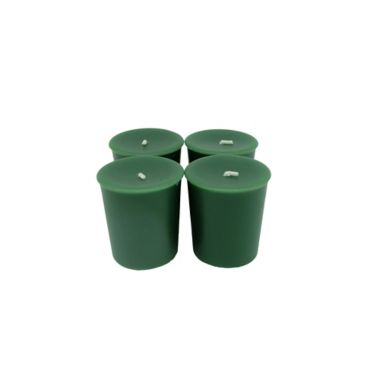 H for Happy&trade; Votive Candles in Green (Set of 4). View a larger version of this product image.