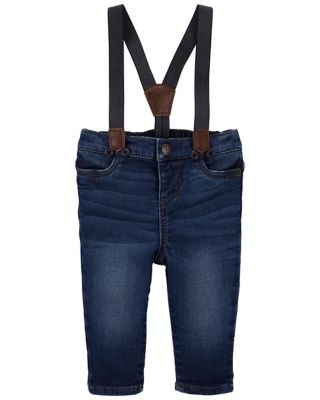 OshKosh B&#39;gosh&reg; Knit Denim Suspender Jeans