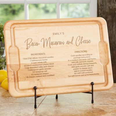 Favorite Family Recipe Personalized 15-Inch x 21-Inch Hardwood Cutting Board