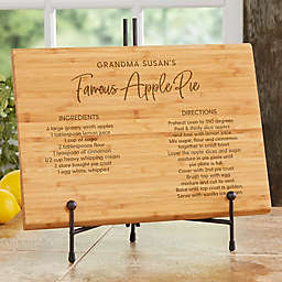 Favorite Family Recipe Personalized Bamboo Cutting Board