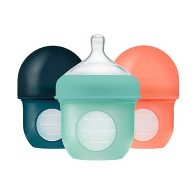 Boon Nursh 3-Pack 4 oz. Silicone Baby Bottles. View a larger version of this product image.