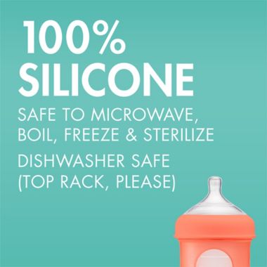 Boon Nursh 3-Pack 4 oz. Silicone Baby Bottles. View a larger version of this product image.