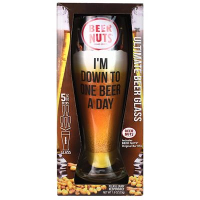 Customer Reviews Beer Nuts Reg Quot One Beer A Day Quot Ultimate Beer Glass Gift Set Bed Bath Beyond