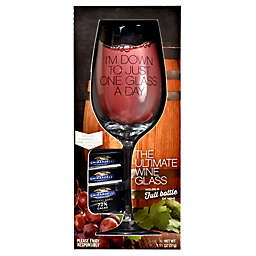 "One Glass a Day" Ultimate Wine Glass Gift Set