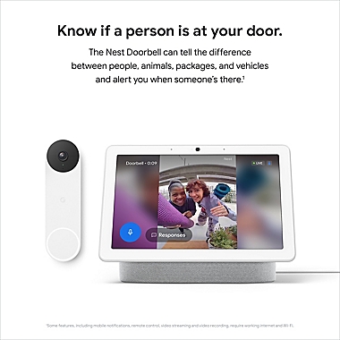 Google Nest Doorbell Battery in Snow. View a larger version of this product image.