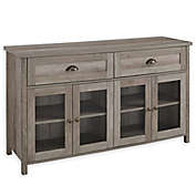 Forest Gate&trade; 52-Inch 2-Drawer Tall Farmhouse TV Stand in Grey Wash