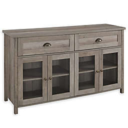 Forest Gate™ 52-Inch 2-Drawer Tall Farmhouse TV Stand in Grey Wash