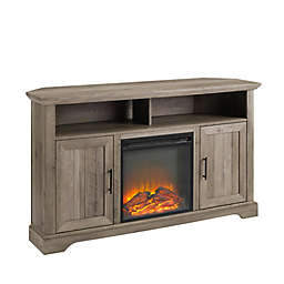 Forest Gate™ 54-Inch Farmhouse Electric LED Fireplace TV Stand in Grey Wash