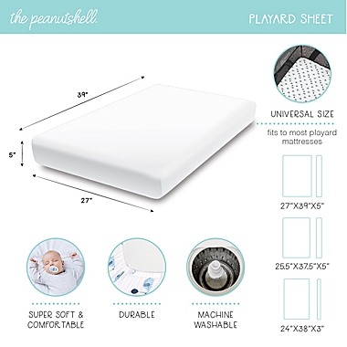 The Peanutshell&reg; 2-Pack Playard Sheets. View a larger version of this product image.