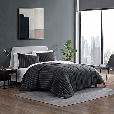 Kenneth Cole New York&reg; Harrington 3-Piece Down Alternative King Comforter Set. View a larger version of this product image.