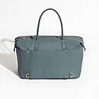 Alternate image 2 for Freshly Picked Faux Leather Weekender Diaper Bag in Dusty Blue