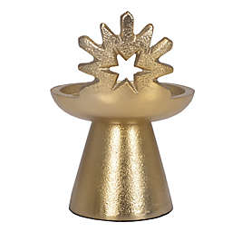 Bee & Willow™ Snowflake Pillar Candle Holder in Gold
