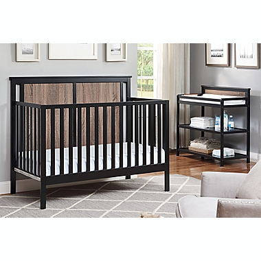Suite Bebe Connelly 4-in-1 Convertible Crib in Black/Walnut. View a larger version of this product image.