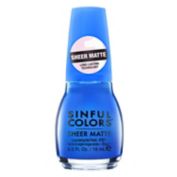 SinfulColors&reg; Sheer Matte Nail Polish in Kiss of Cobalt