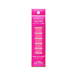 Dashing Diva 27-Count GLOSS Gel Nail Strips in Flourescent Pink