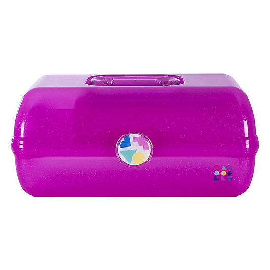 Alternate image 1 for Caboodles® On-The-Go Girl™ Pop-Up Cosmetics Organizer in Pink Sparkle