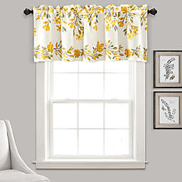 Lush Decor Tanisha Room Darkening Window Valance in Yellow/Grey (Single)