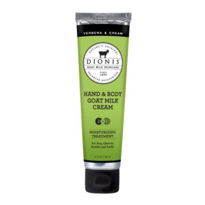 Dionis&reg; 3.3 oz. Hand &amp; Body Goat Milk Cream in Verbena/Cream