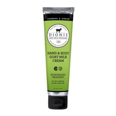 Dionis&reg; 3.3 oz. Hand &amp; Body Goat Milk Cream in Verbena/Cream. View a larger version of this product image.