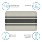 Alternate image 3 for Newlife&reg; by GelPro&reg; Bistro Stripe Kitchen Mat in Onyx