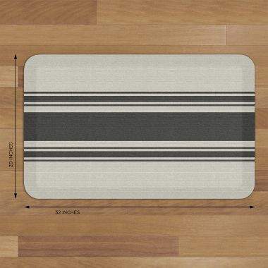 Newlife&reg; by GelPro&reg; Bistro Stripe Kitchen Mat in Onyx. View a larger version of this product image.