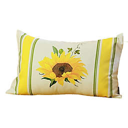 HomeRoots™ Fall Sunflower Lumbar Pillow Covers in White (Set of 2)