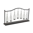 Alternate image 0 for Ridge Road Decor 7-Light Metal Farmhouse Candle Holder in Black