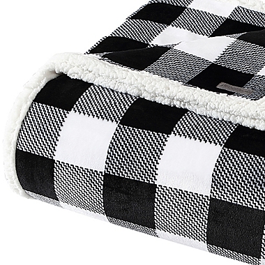 Eddie Bauer&reg; Cabin Plaid Ultra Soft Plush Fleece Reversible King Blanket in Charcoal Plaid. View a larger version of this product image.