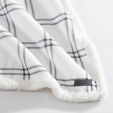 Eddie Bauer&reg; Kettle Falls Ultra Soft Plush Fleece Reversible King Blanket in Grey. View a larger version of this product image.