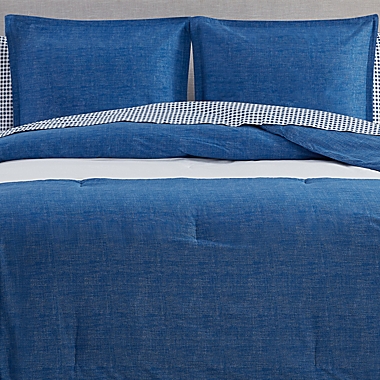 Poppy & Fritz&reg; Easton Twin Comforter Set in Navy. View a larger version of this product image.