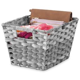 Whitmor Split Rattique® Tote Basket in Grey