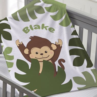 monkey fleece blanket