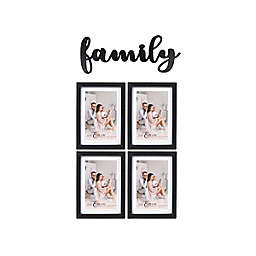 Prinz 5-Piece Family Collage Frame Set in Black