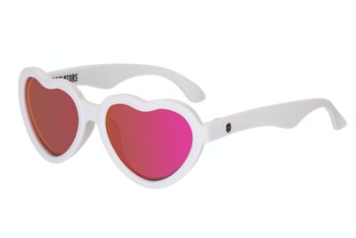 Babiators&reg; Blue Series: The Sweetheart Sunglasses and Case Set in White/Pink