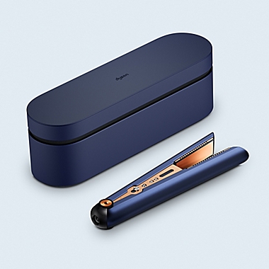 Dyson Corrale&trade; Hair Straightener Holiday Edition in Blue/Copper. View a larger version of this product image.