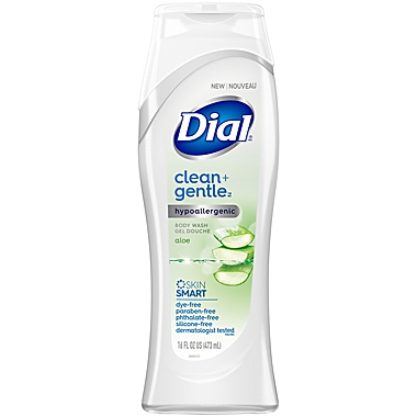 Dial&reg; Clean + Gentle&trade; 16 fl. oz. Hypoallergenic Aloe Body Wash. View a larger version of this product image.