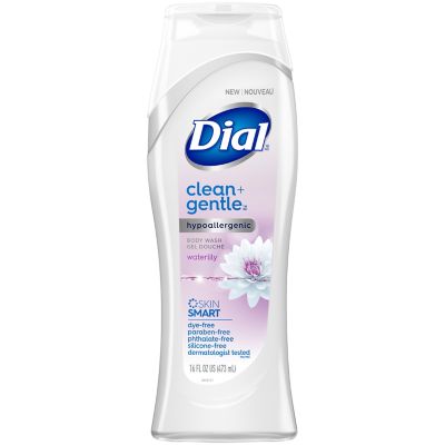 Dial&reg; Clean + Gentle&trade; 16 fl. oz. Hypoallergenic Waterlily Body Wash