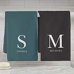 Chic Monogram Personalized Hand Towel