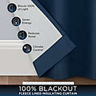Alternate image 10 for Talisa 95" Absolute Zero Draftstopper Fleece Lined Grommet Window Curtain Panel Pair in White