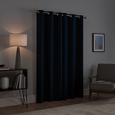 Talisa 95" Absolute Zero Draftstopper Fleece Lined Grommet Window Curtain Panel Pair in White. View a larger version of this product image.