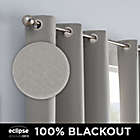 Alternate image 11 for Eclipse&reg; Kylie 63-Inch Grommet 100% Blackout Window Curtain Panels in Black (Set of 2)