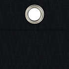 Alternate image 4 for Eclipse&reg; Kylie 63-Inch Grommet 100% Blackout Window Curtain Panels in Black (Set of 2)