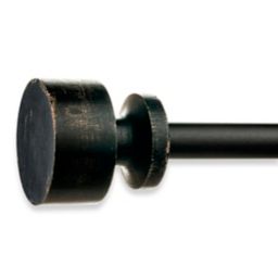 Bee & Willow™ Ezra Single Curtain Rod Set in Distressed Black