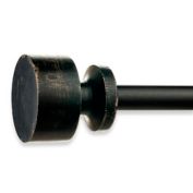 Bee &amp; Willow&trade; Ezra 84 to 144-Inch Single Curtain Rod Set in Distressed Black