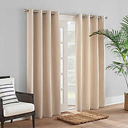 Sunbrella® Solid Canvas 84-Inch Grommet Indoor/Outdoor Window Curtain Panel in Beige