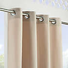 Alternate image 2 for Sunbrella&reg; Solid Canvas 96-Inch Grommet Indoor/Outdoor Window Curtain Panel in Beige