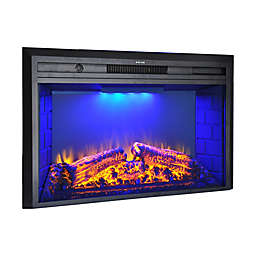 Boyel Living™ 35.6-Inch Wall-Mount Electric Fireplace in Black